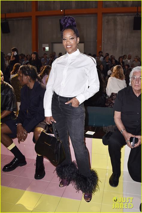 Nicole Kidman, Regina King Attend Their First Prada Show 